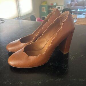Sezane Cognac Pumps